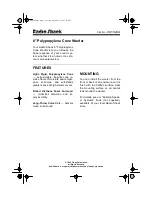 Preview for 1 page of Radio Shack 40-1024A User Manual