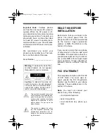 Preview for 3 page of Radio Shack 43-1088 Owner'S Manual