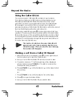 Предварительный просмотр 45 страницы Radio Shack 43-142 User Manual