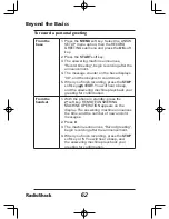 Preview for 62 page of Radio Shack 43-142 User Manual