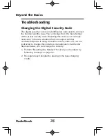 Предварительный просмотр 76 страницы Radio Shack 43-142 User Manual