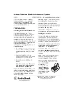 Предварительный просмотр 1 страницы Radio Shack 43-3101 Owner'S Manual