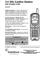 Radio Shack 43-3571 Owner'S Manual preview