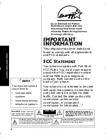 Preview for 4 page of Radio Shack 43-3578 Owner'S Manual