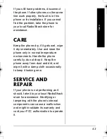 Preview for 43 page of Radio Shack 43-3906 Owner'S Manual