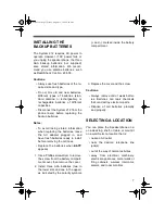 Preview for 7 page of Radio Shack 43-463 Owner'S Manual