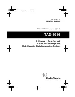 Radio Shack 43-775 Owner'S Manual preview