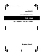 Preview for 1 page of Radio Shack 43-781 Owner'S Manual