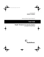 Предварительный просмотр 1 страницы Radio Shack 43-787 Owner'S Manual