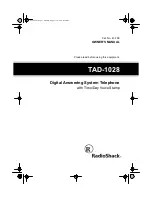 Preview for 1 page of Radio Shack 43-788 Owner'S Manual