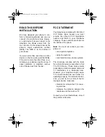 Preview for 4 page of Radio Shack 43-999 Owner'S Manual