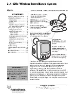 Предварительный просмотр 1 страницы Radio Shack 49-2534 Owner'S Manual