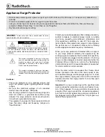 Radio Shack 61-2341 User Manual предпросмотр