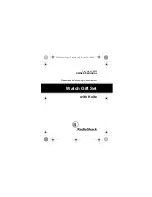 Предварительный просмотр 1 страницы Radio Shack 63-5029 Owner'S Manual