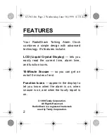 Preview for 2 page of Radio Shack 63-963 Owner'S Manual