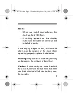 Preview for 7 page of Radio Shack 63-963 Owner'S Manual