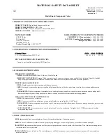 Radio Shack 64-4321 Material Safety Data Sheet preview