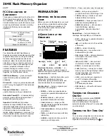 Radio Shack 65-717 Owner'S Manual preview