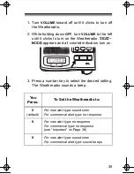 Предварительный просмотр 35 страницы Radio Shack 7-Channel Weatheradio Owner'S Manual