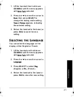 Preview for 21 page of Radio Shack 900MHz Hands-free Phone Owner'S Manual