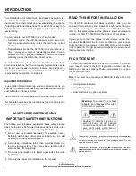 Preview for 2 page of Radio Shack AFX-500 Owner'S Manual