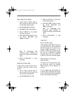 Предварительный просмотр 11 страницы Radio Shack AM/FM Auto Reverse Cassette Owner'S Manual