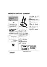 Preview for 1 page of Radio Shack Amplified Signal Finder indoor TV/FM antenna Owner'S Manual