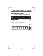 Preview for 4 page of Radio Shack Amplified Video Selector Owner'S Manual