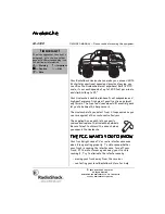 Предварительный просмотр 1 страницы Radio Shack Avalanche 60-4330 Owner'S Manual