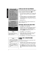 Preview for 2 page of Radio Shack Big Digit Timer Owner'S Manual