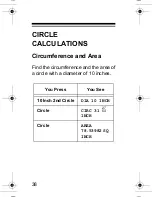 Preview for 38 page of Radio Shack Building trades calculator Owner'S Manual