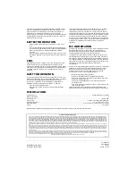 Предварительный просмотр 2 страницы Radio Shack BUZZBUGGS 21-1848 User Manual