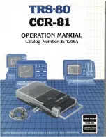 Radio Shack CCR-81 Operation Manual preview