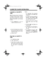 Предварительный просмотр 11 страницы Radio Shack CD-3316 Owner'S Manual