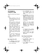 Предварительный просмотр 12 страницы Radio Shack CD-3316 Owner'S Manual