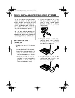 Preview for 12 page of Radio Shack CENTRAL 49-2570 Owner'S Manual