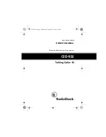 Radio Shack CID-932 Owner'S Manual preview