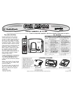 Preview for 2 page of Radio Shack Cordless Phone Quick Start Manual