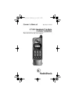 Предварительный просмотр 1 страницы Radio Shack CT-501 Owner'S Manual