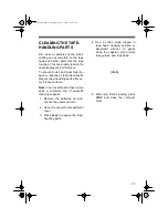 Preview for 13 page of Radio Shack CTR-102 Owner'S Manual