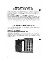 Предварительный просмотр 4 страницы Radio Shack CTR-80A Hardware Manual