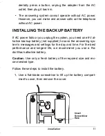 Предварительный просмотр 11 страницы Radio Shack Digital Answering System with Big Button Trim... Owner'S Manual