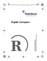 Предварительный просмотр 1 страницы Radio Shack Digital Compass Owner'S Manual