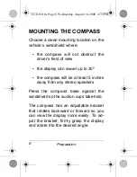 Предварительный просмотр 6 страницы Radio Shack Digital Compass Owner'S Manual