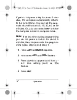 Preview for 12 page of Radio Shack Digital Compass Owner'S Manual