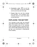 Предварительный просмотр 17 страницы Radio Shack Digital Compass Owner'S Manual