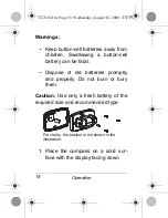 Предварительный просмотр 18 страницы Radio Shack Digital Compass Owner'S Manual