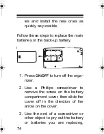 Preview for 74 page of Radio Shack EC-291 Owner'S Manual