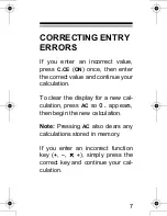 Предварительный просмотр 7 страницы Radio Shack EC-293 Owner'S Manual