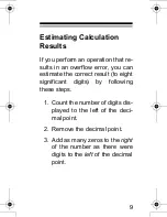 Preview for 9 page of Radio Shack EC-293 Owner'S Manual